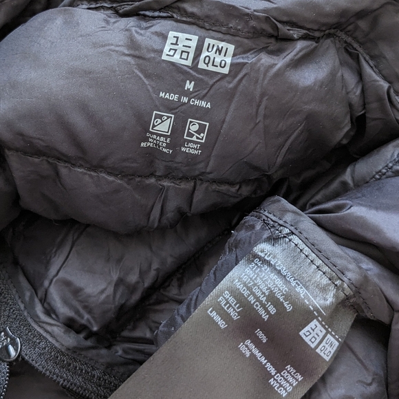 Uniqlo Ultra Light Packable Down Puffer Vest Women M Black Lightweight Full Zip - Picture 4 of 6